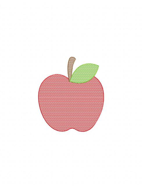 489x640 Apple 104 Sketch Embroidery Design - Sketch For Apple