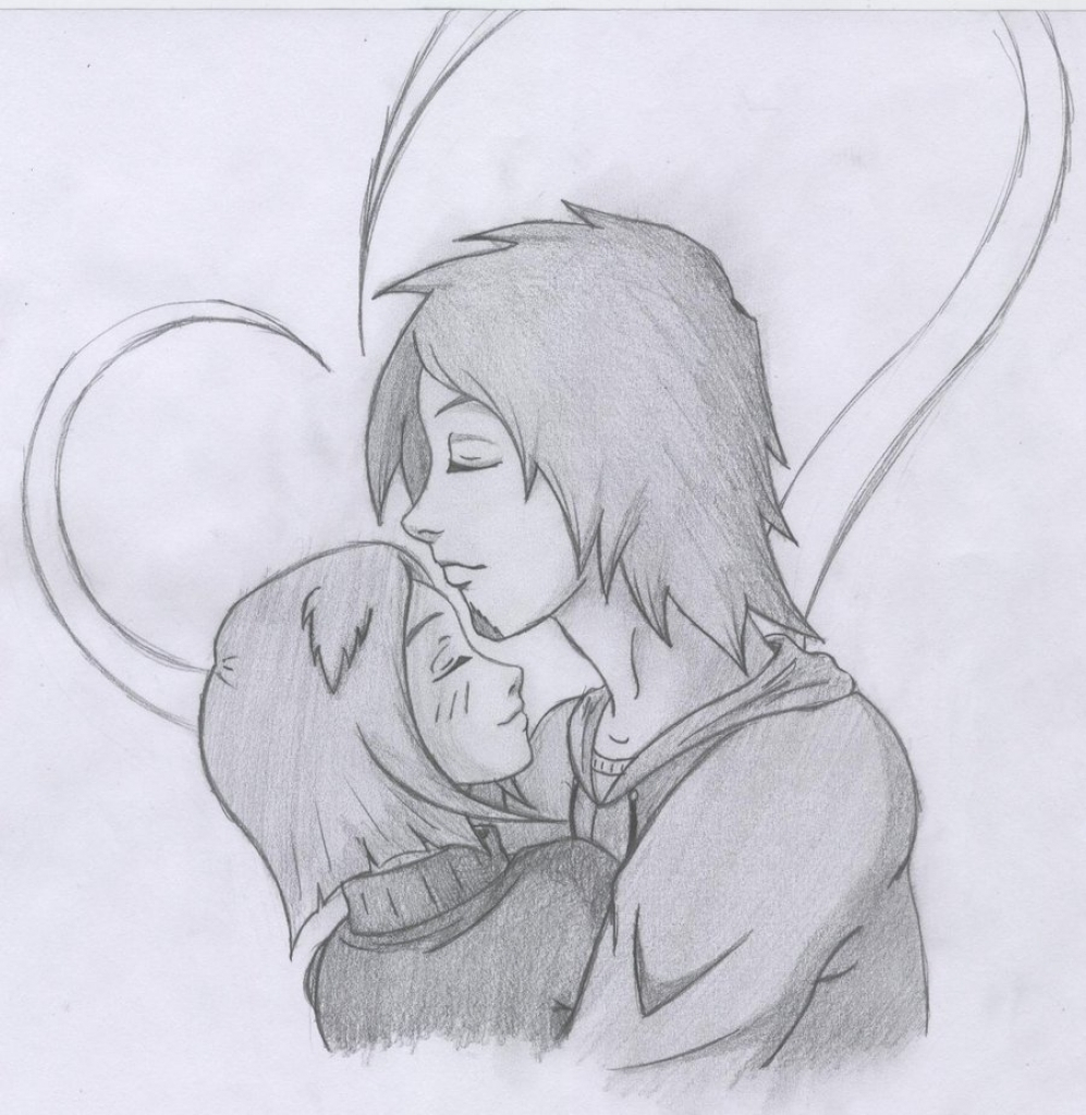 Girlfriend Boyfriend Sketch Images Love Drawing For Girlfriend - Sketch For...