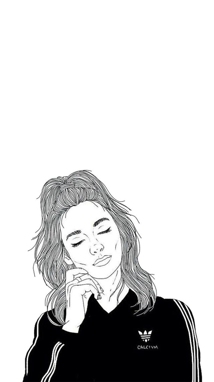 736x1309 Girl Sketch Wallpaper 54 Best Outlined Drawings Images On - Sketch For Girl