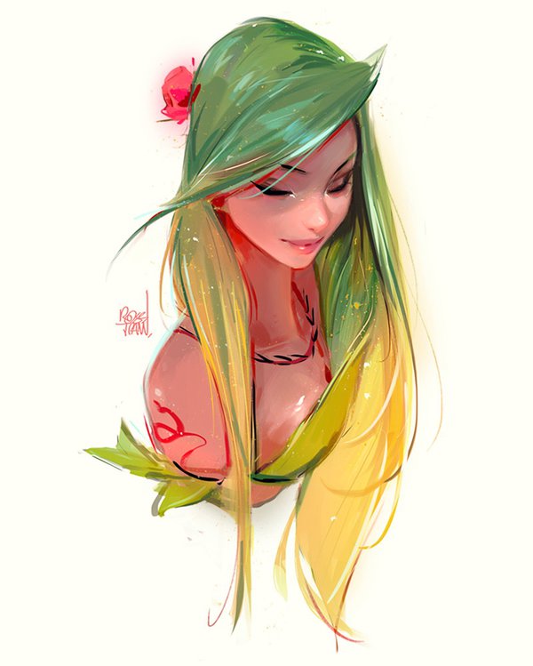 600x749 Leaf Girl Sketch By Rossdraws - Sketch For Girl