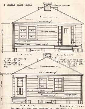 280x360 House Construction Details. By Nelson L Burbank. 1942 Populuxebooks - Sketch For House Construction
