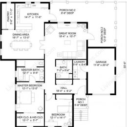 260x260 House Inside Drawing - Sketch For House Construction
