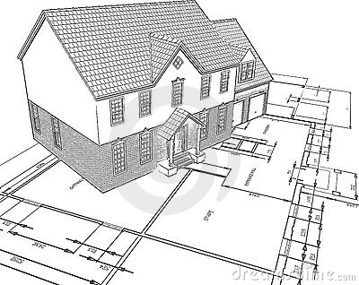 400x318 Keller Dickson Associates - Sketch For House Construction