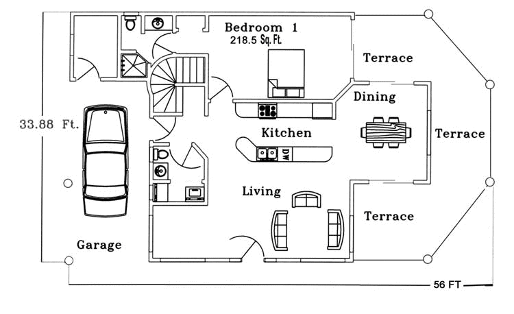 750x458 Blue Sea Construction - Sketch For House Construction