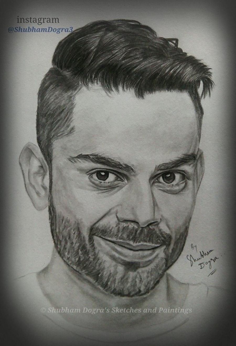 900x1317 Pencil Sketch Of Virat Kohli Canvs.in - Sketch For Sketch