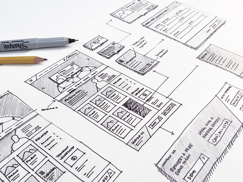 800x600 Wireframe Sketches By Dave Magdales - Sketch For Ux