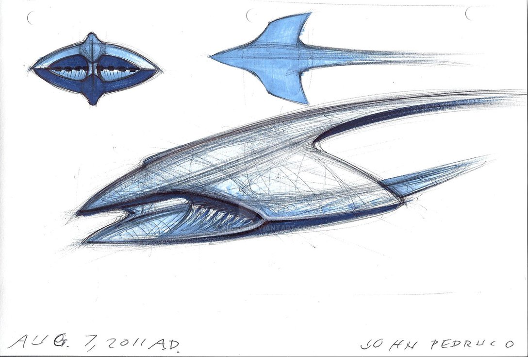 1088x735 Spaceship Form Sketch 1 By Augos - Sketch Form
