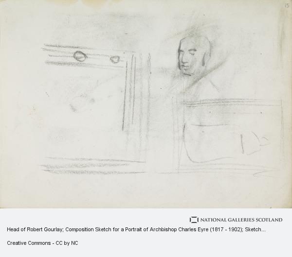 600x529 Head Of Robert Gourlay Composition Sketch For A Portrait Of - Sketch Frame