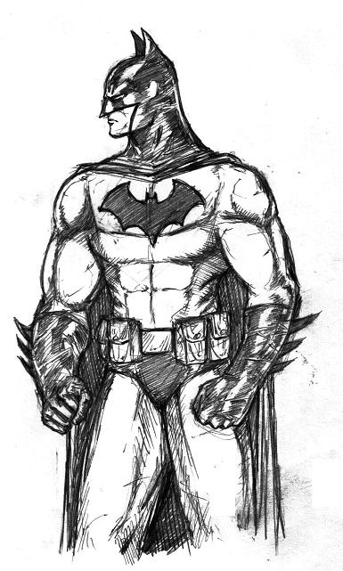 385x641 Tight Batman Sketch Superhero Batman, Batman - Sketch From Superheroes