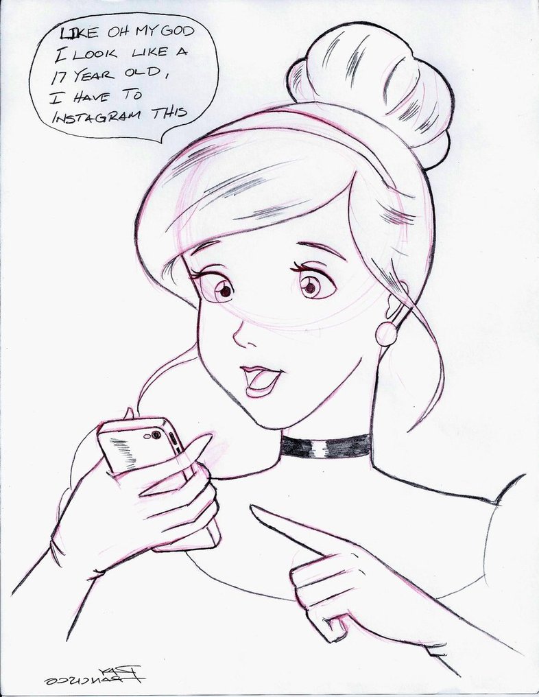 786x1016 Fun Cinderella Sketch By Anime Ray - Sketch Fun