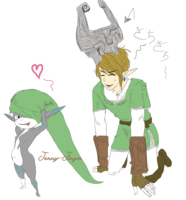 600x647 Link And Midna - Sketch Fun