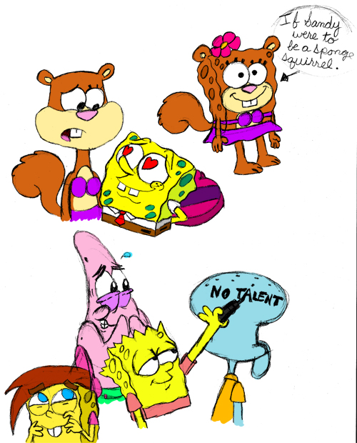 500x620 Spongebob Sketch Fun By Spongefox - Sketch Fun