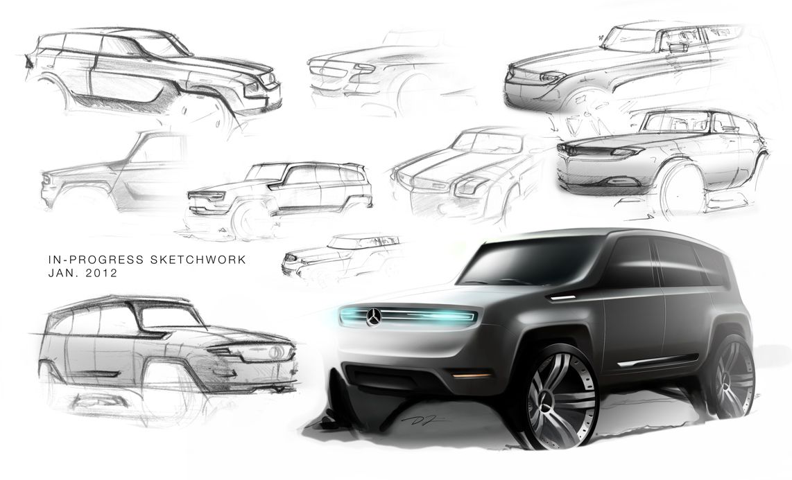 1142x693 Mercedes G Wagon Sketch Project D I J . - Sketch G