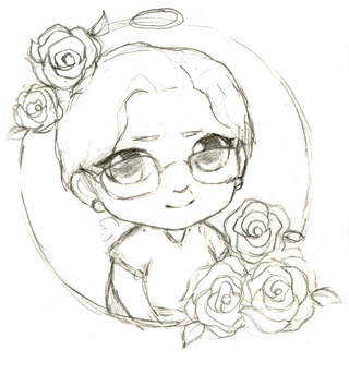 320x343 Sketch Of A Vector I Did Of My G Ma D - Sketch G