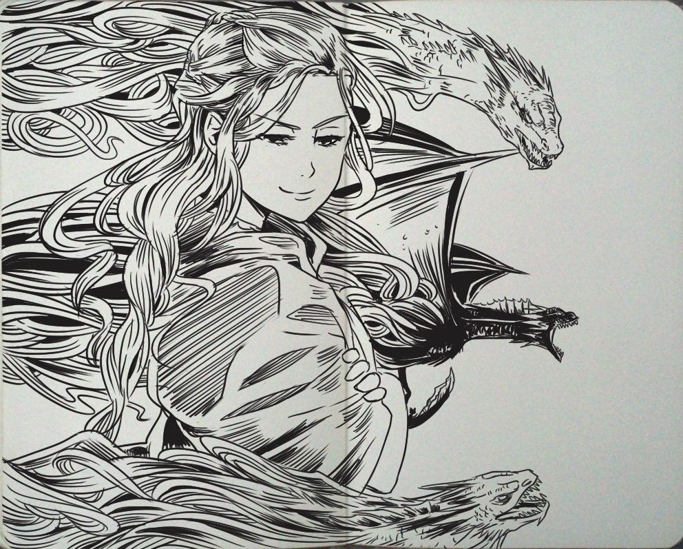 992x797 Game Of Thrones, Sketch On Glass 6 Steps (With Pictures) - Sketch Game