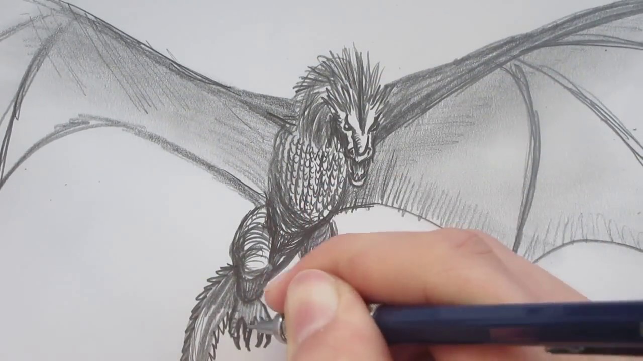 1280x720 Drawing The Dragon From Game Of Thrones - Sketch Game