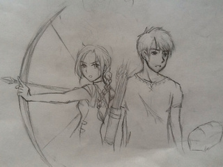 320x240 Hunger Games! Was Reading The Book Mockingjay So I Drew This. I - Sketch Games For Kids