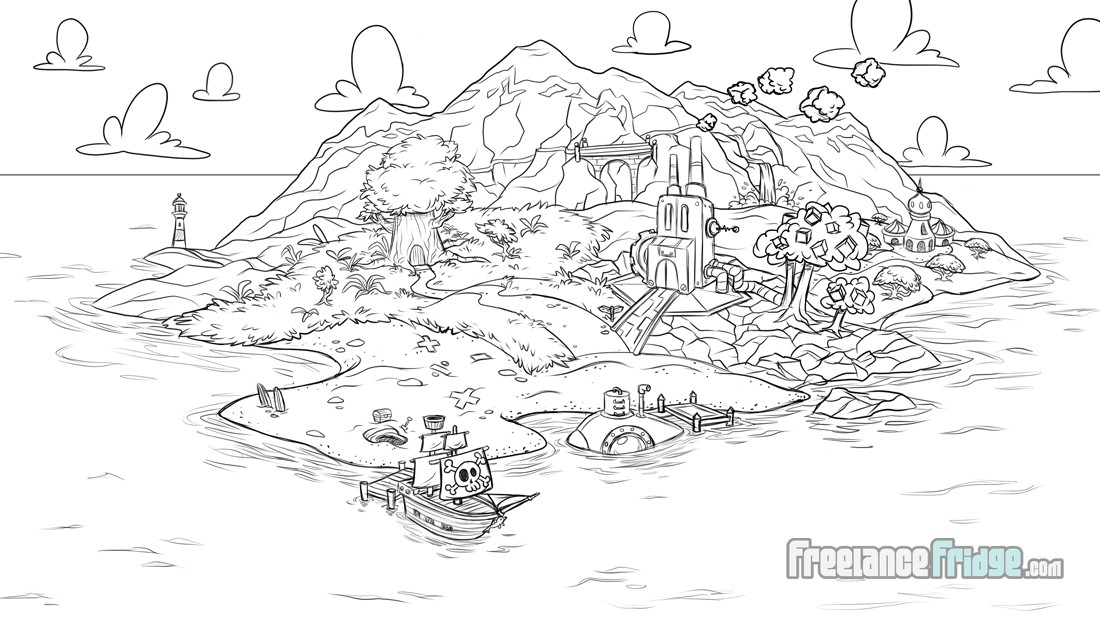 1100x619 Kids Video Game App Illustrations Freelance Fridge Illustration - Sketch Games For Kids