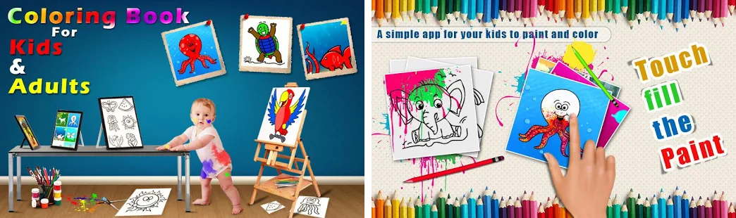 1044x310 Coloring Book For Kids And Adults Apk Download Latest Version 1.0 - Sketch Games For Kids