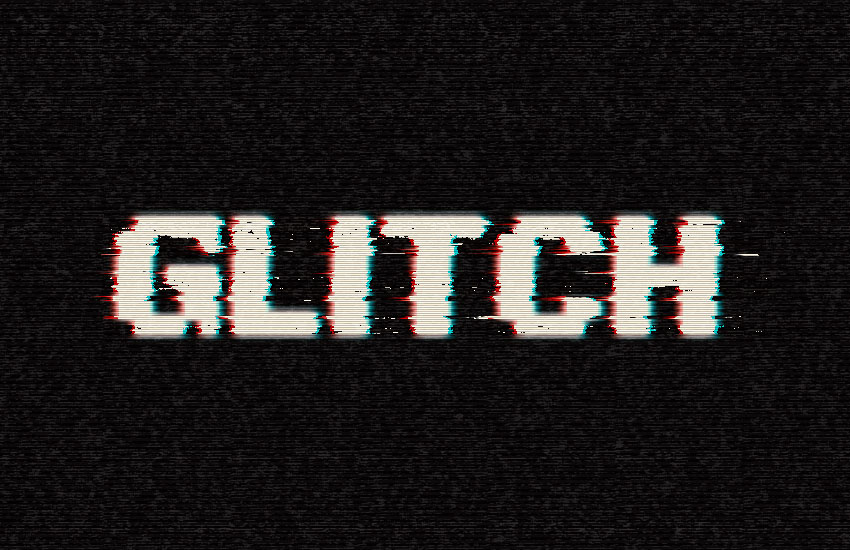850x550 How To Create An Easy Digital Glitch Text Effect In Adobe Photoshop - Sketch Glitch