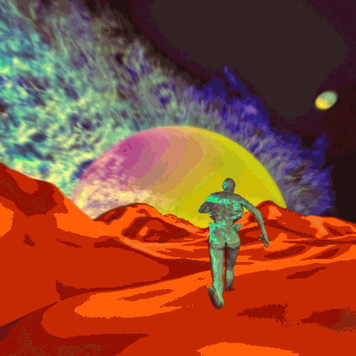 500x500 Abstract Spaceship Gif On Gifer - Sketch Glitch