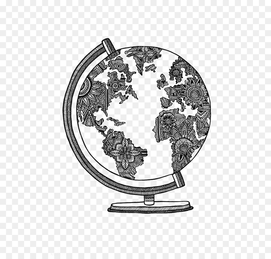 900x860 Globe World Drawing Sketch - Sketch Globe