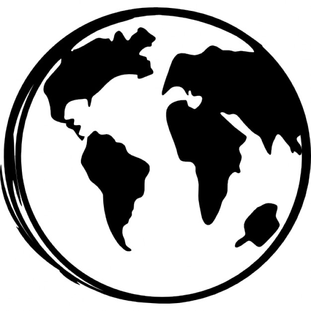 626x626 Earth Globe Sketch Icons Free Download - Sketch Globe