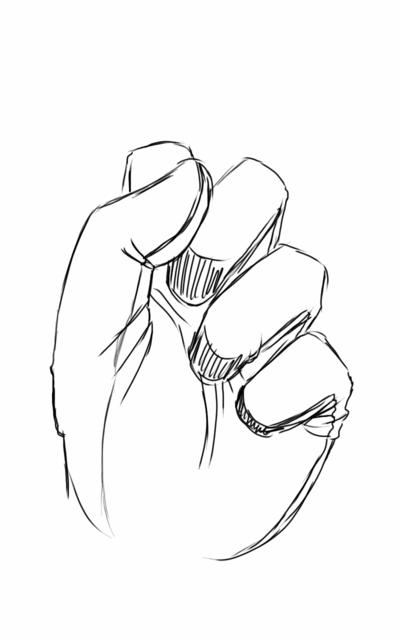 400x640 Glove Sketch By Ijkb - Sketch Glove