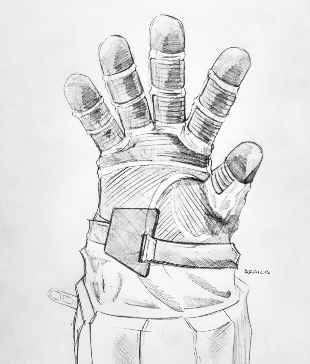 1021x1200 Space Shack On Twitter Quick Sketch - Sketch Glove