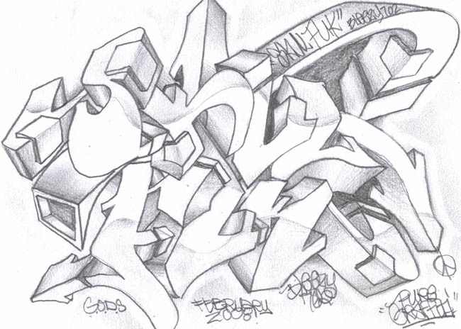 650x464 Really Cool Graff Sketch. .the Daily Images. - Sketch Graff