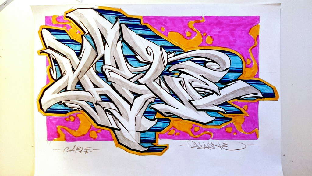 1024x576 Cable Graff Sketch Fresh Paint - Sketch Graff