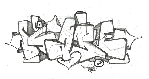 600x321 Graffiti Sketch - Sketch Graff
