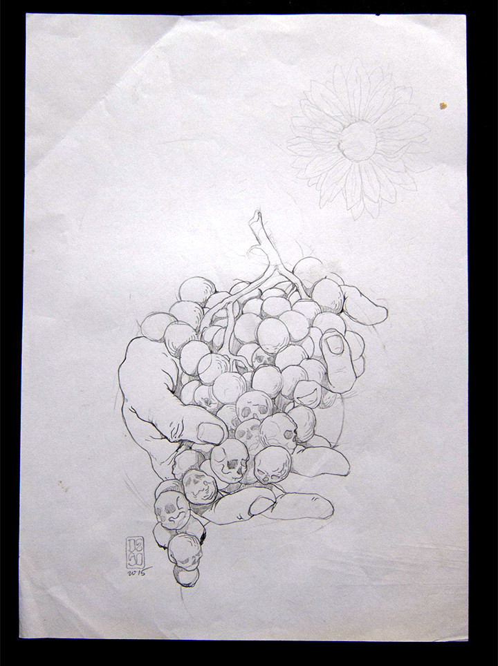 720x964 Grapes Btw - Sketch Grapes