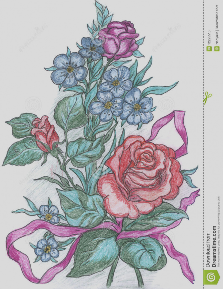 727x940 New Of Drawing Greeting Cards Flowers Sketch Card Stock - Sketch Greeting Cards