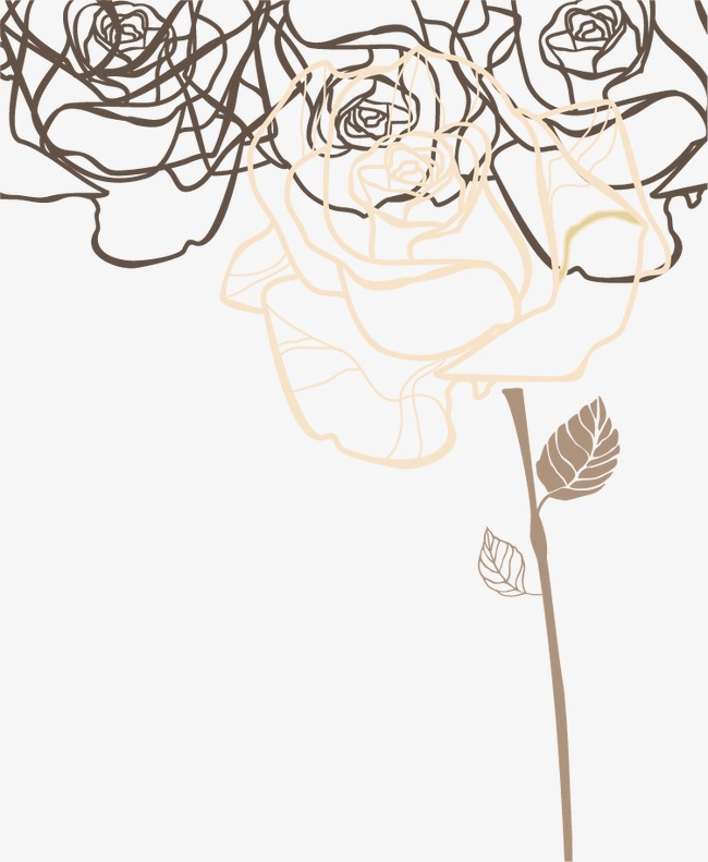 650x791 Rose Sketch Background, Rose Vector, Sketch Vector, Greeting Cards - Sketch Greeting Cards