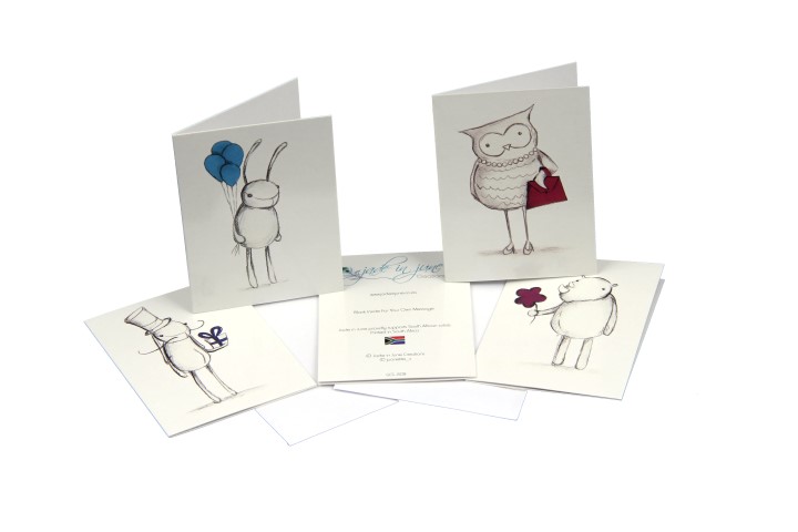 720x480 Small Greeting Card - Sketch Greeting Cards