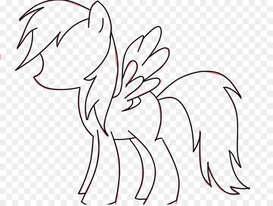 900x680 Line Art Drawing M02csf Horse - Sketch Guru Handy Sketch Pad