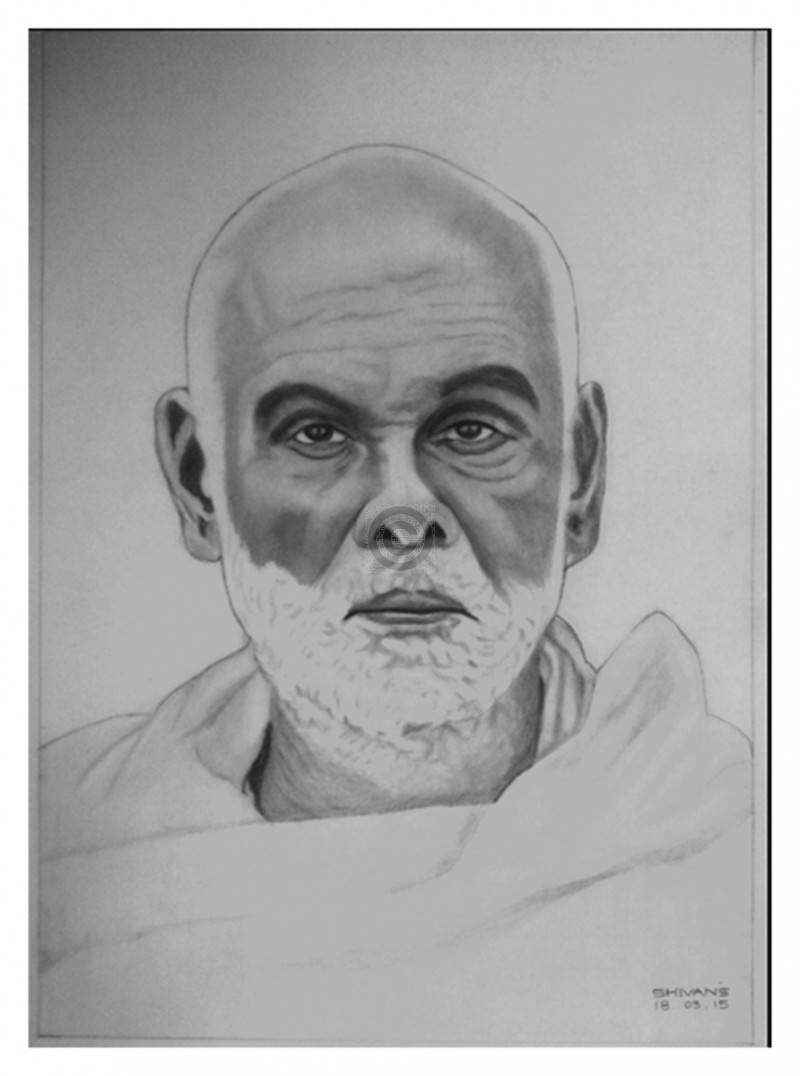 800x1076 Sri Narayana Guru Sketch Artoreal - Sketch Guru Online