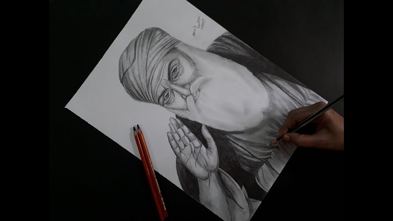 1280x720 How To Draw Guru Nanak Dev Ji Drawing Easy Step By Step For Kids - Sketch Guru Tutorial