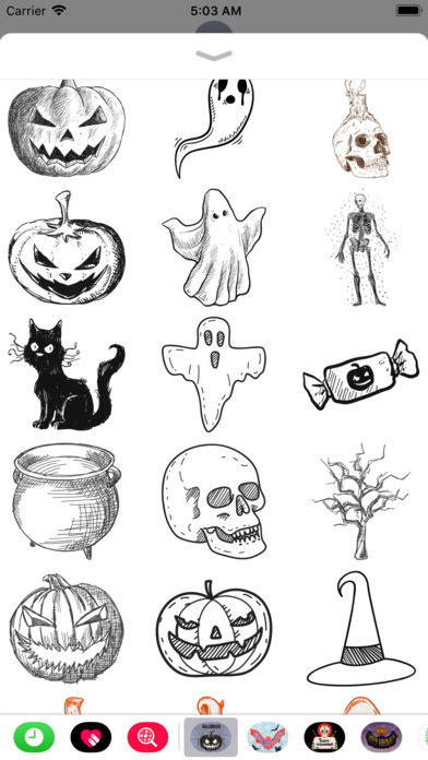 392x696 Halloween Sketch Elements App Price Drops - Sketch Halloween