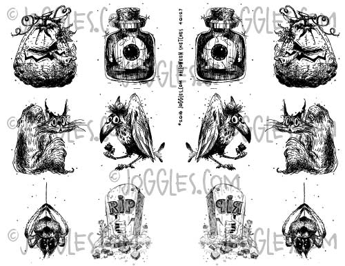 500x386 Joggles Collage Sheets - Sketch Halloween