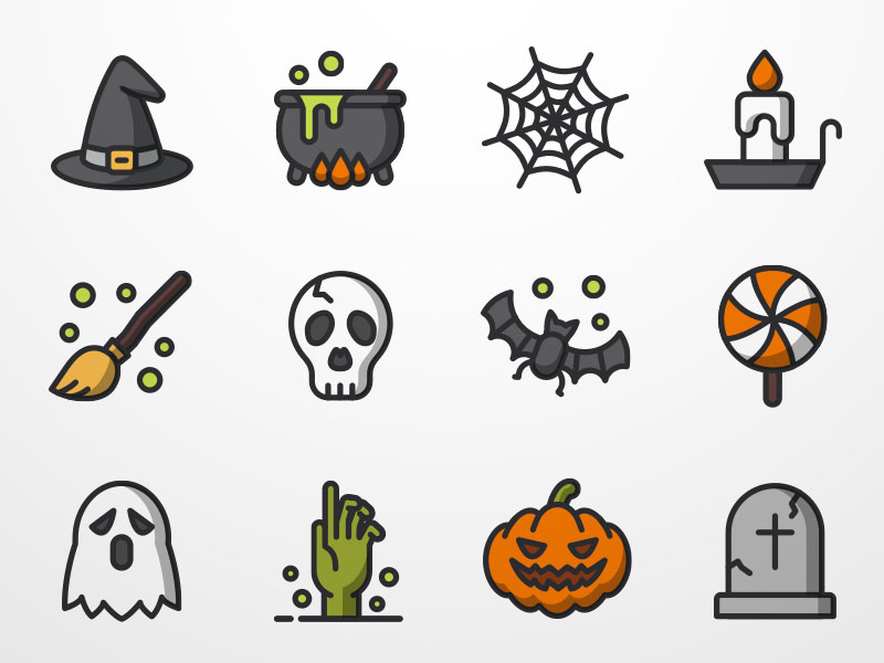 800x600 Halloween Icon Set Sketch Freebie - Sketch Halloween