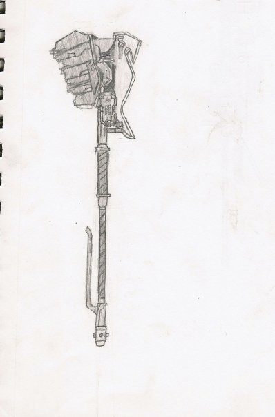 398x604 Gravity Hammer Sketch By Pwnisim - Sketch Hammer