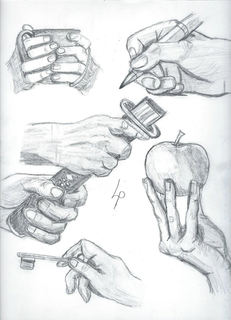 759x1053 Drawing Hands Challenge Day 3 - Sketch Hands Holding