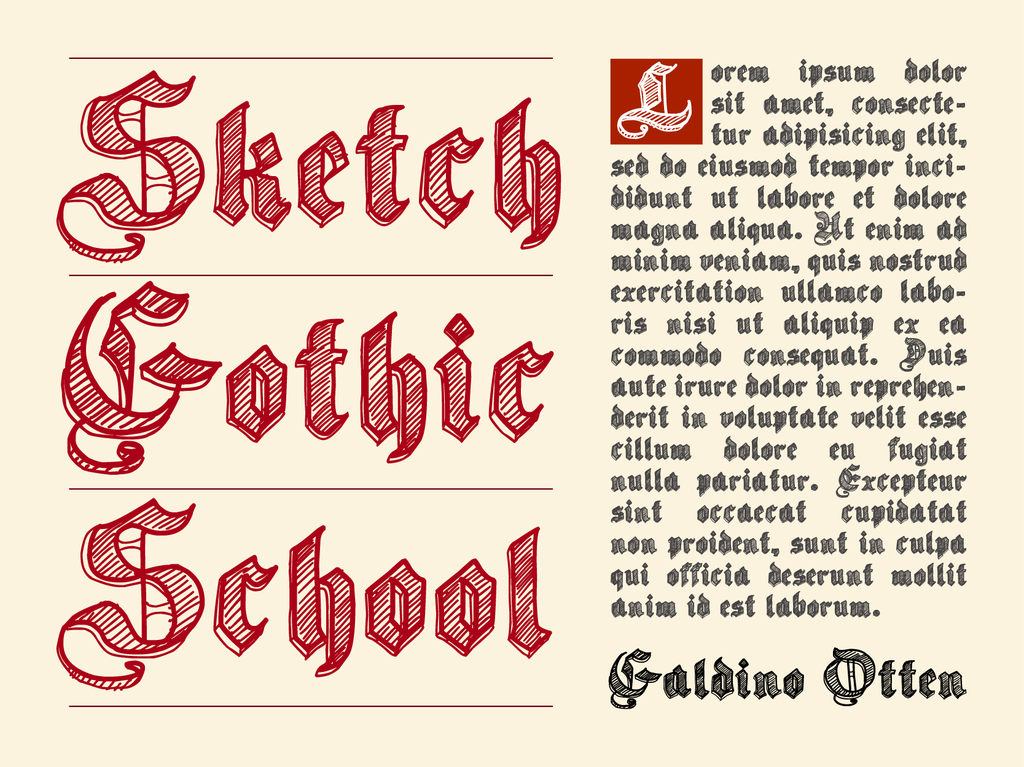 1024x767 Sketch Gothic School Font 1001 Fonts - Sketch Handwriting Font