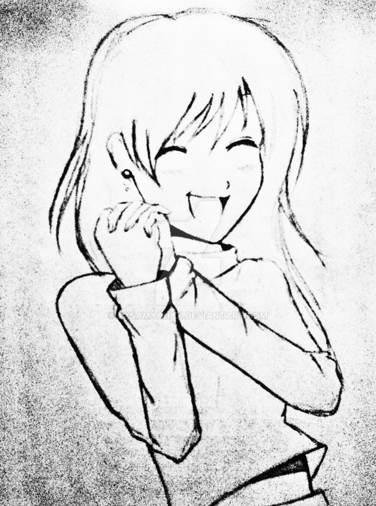 771x1036 Happy Girl Drawing, Pencil, Sketch, Colorful, Realistic Art Images - Sketch Happy