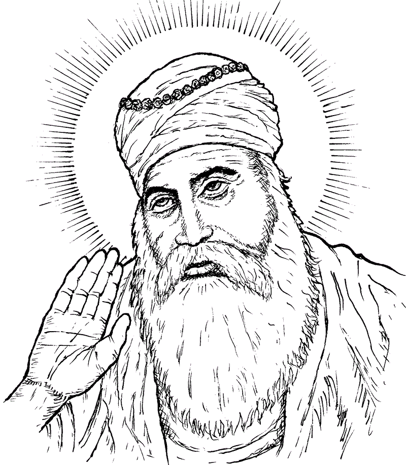 800x917 Navishta Sketch Happy Guru Purab - Sketch Happy