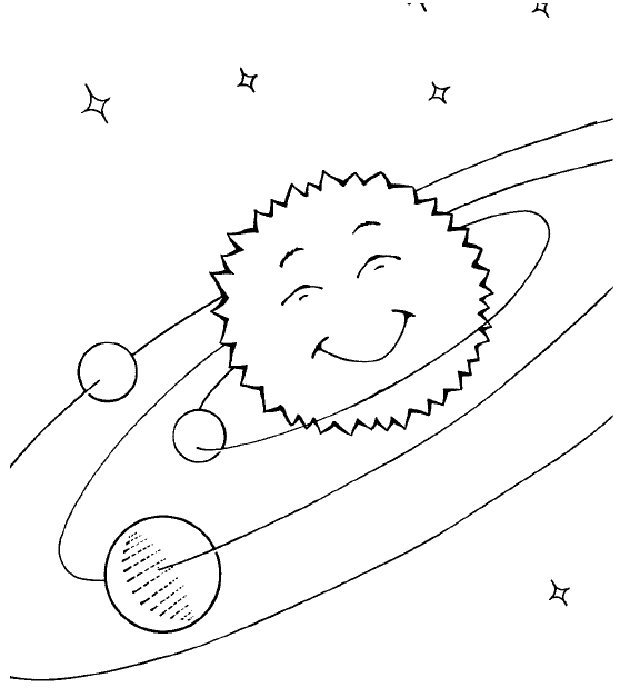 567x628 Solar System Sketch Happy Sun - Sketch Happy