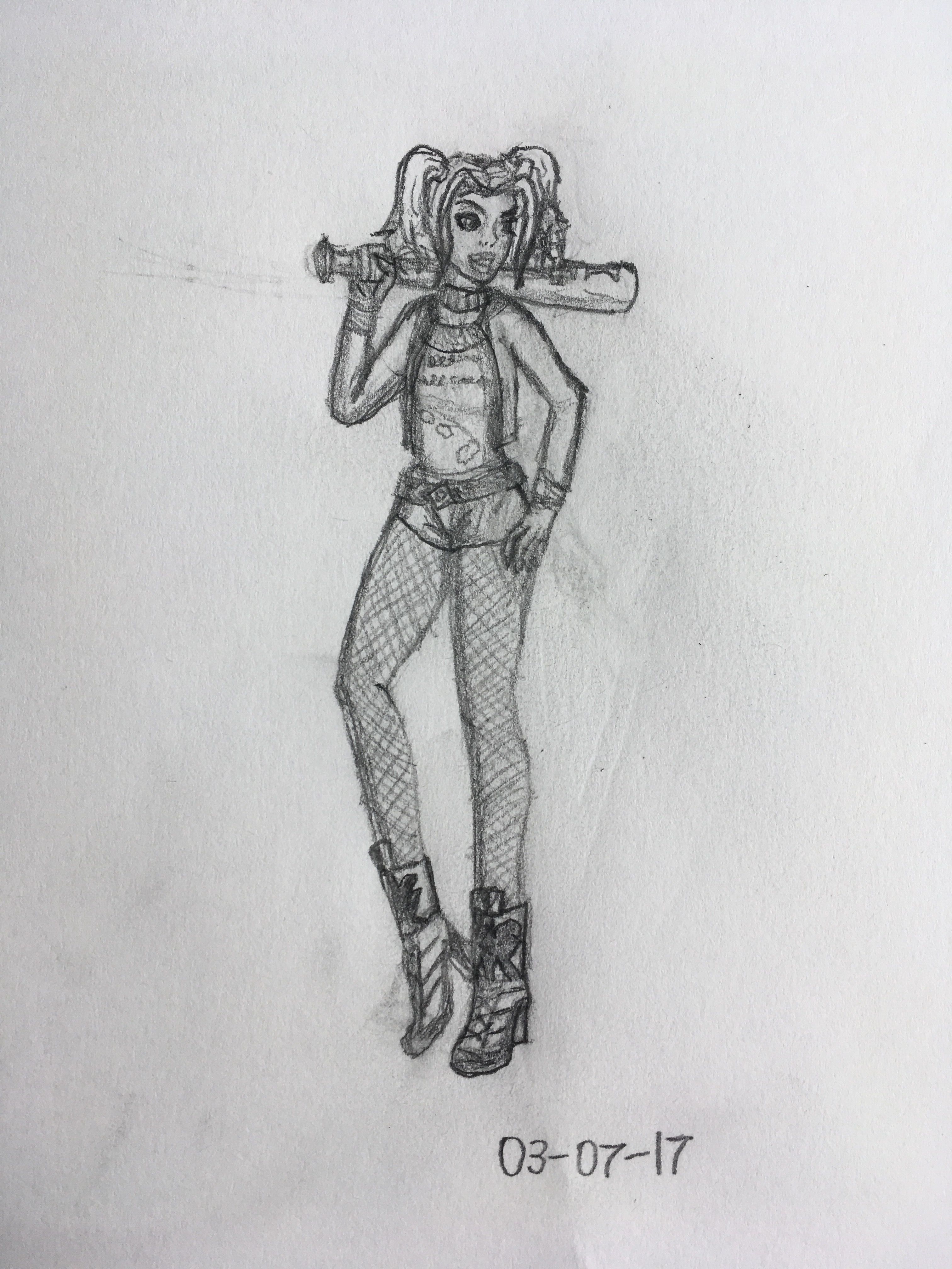 3024x4032 Daily Sketch - Sketch Harley Quinn