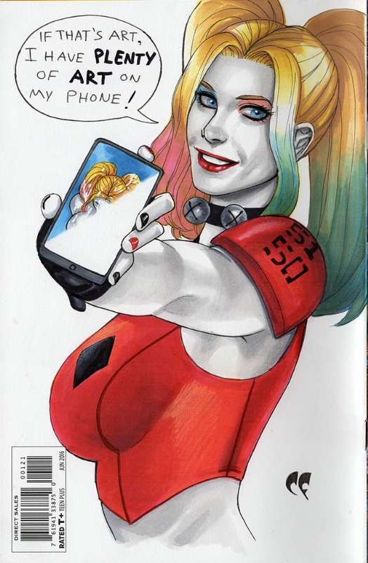524x800 Harley Quinn Sketch Cover - Sketch Harley Quinn